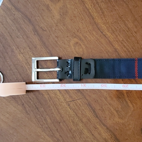 Dolce & Gabbana VINTAGE Tartan Plaid and Patent Belt 36” by 1” - Picture 11 of 14